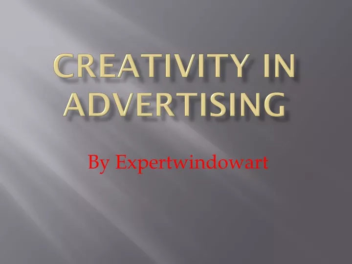 creativity in advertising