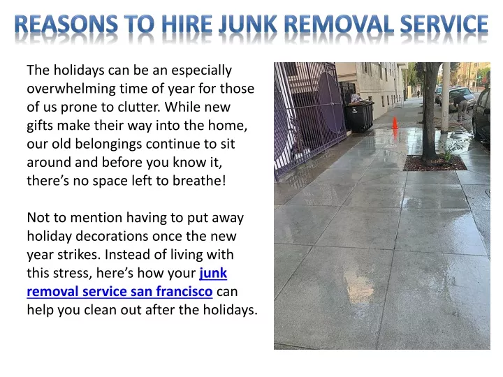 reasons to hire junk removal service