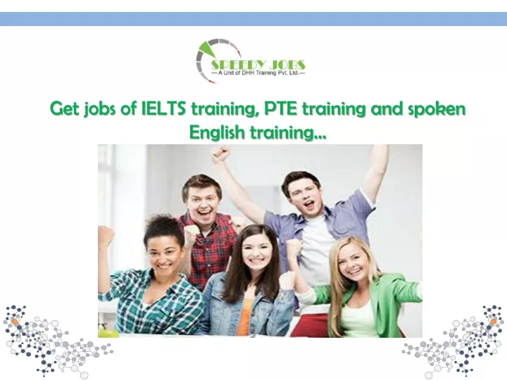 get jobs of ielts training pte training