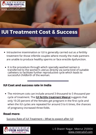 IUI Success Calculator - Meerut IVF