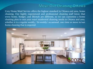 Move Out Cleaning in Ottawa