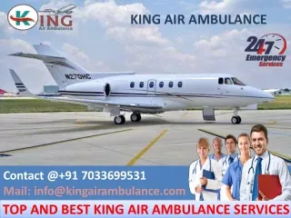 Air Ambulance in Ranchi and Varanasi with Medical Team by King Ambulance
