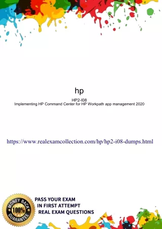 Real HP HP2-I08 Exam Dumps