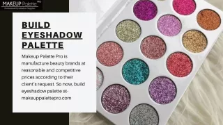 Build Eyeshadow Palette with Makeup Palette Pro