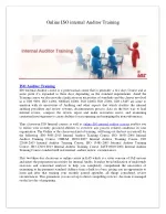 Online ISO internal Auditor Training | ISO Auditor Training in JORDAN - slide 1