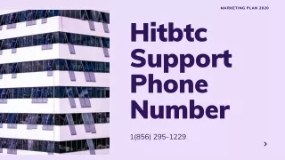 Hitbtc Support【 1(856) 295-1229】Phone Number