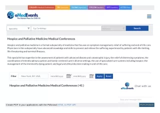 Hospice and Palliative Medicine CME Conferences