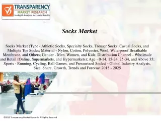 Socks Market Expected To Expand At A CAGR Of 6.7% From 2017 To 2025