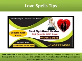 Love Spells Tips