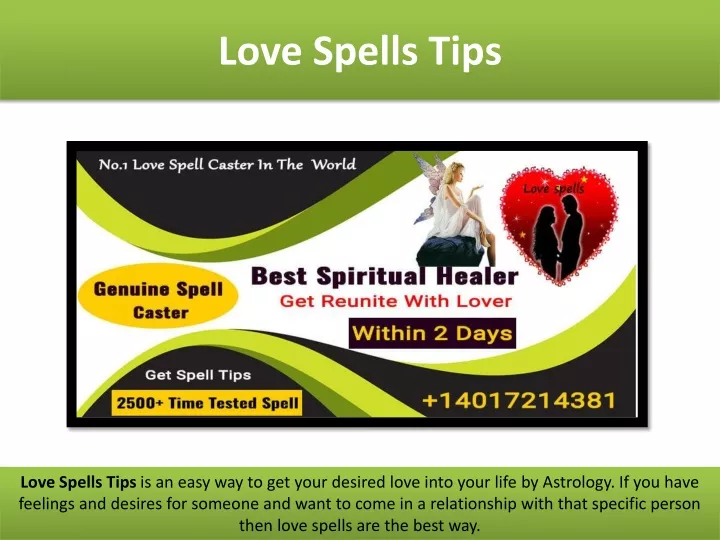 love spells tips
