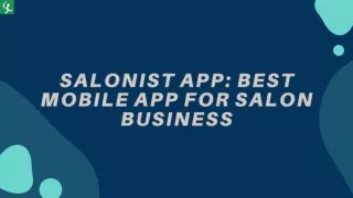 Salonist App: Best Mobile App for Salon Business