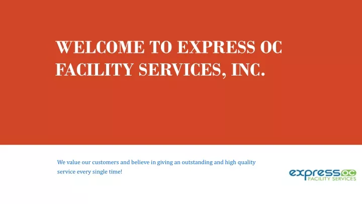 welcome to express oc facility services inc