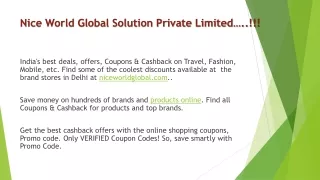 India's Best Trusted Coupons, Offers & Cashback Company