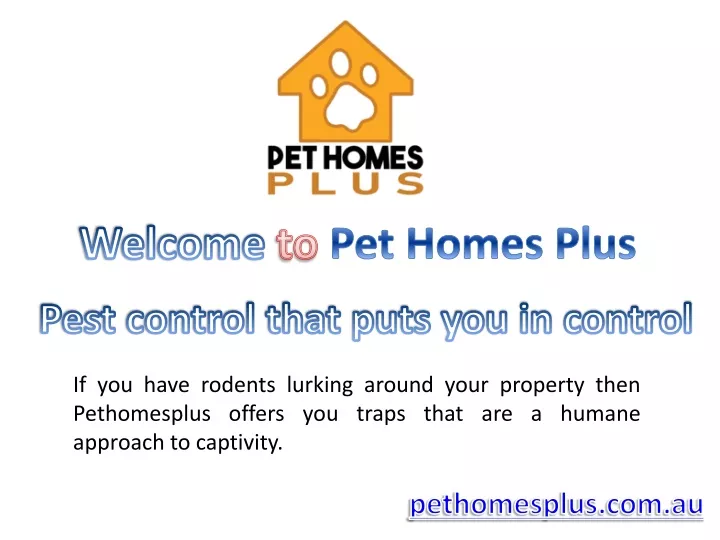 welcome to pet homes plus