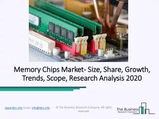 Memory Chips Market Share, Size, Future Outlook, Trends And Insights Till 2023