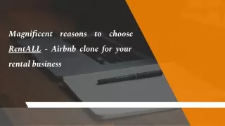 Magnificent reasons to choose RentALL - Airbnb clone for your rental business