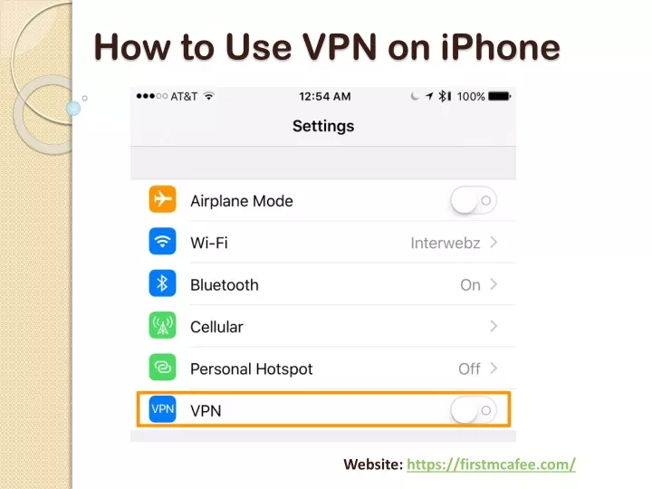 how to use vpn on iphone
