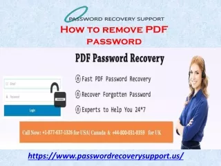 How to remove PDF password