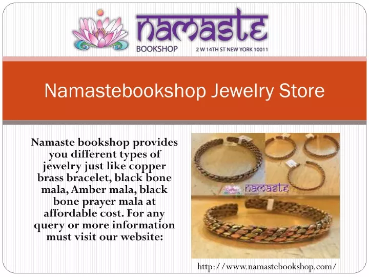 namastebookshop jewelry store