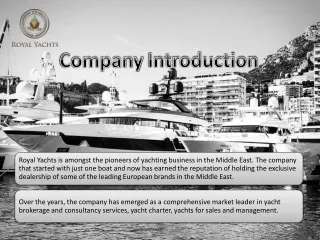 Yachts for Sale by Best Yacht Brokerage Company –Royal Yachts