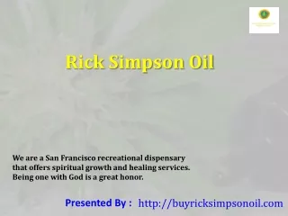 rick simpson oil for sale