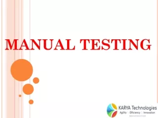 manual testing