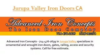 Jurupa Valley Iron Doors CA