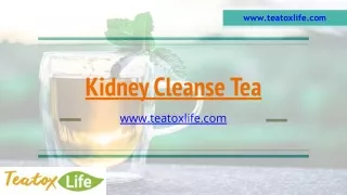 Kidney Cleanse Tea Recipe