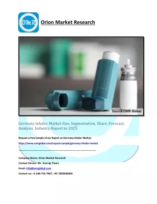 Germany inhaler Market Size, Industry Trends, Share and Forecast 2019-2025