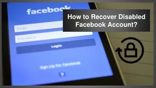 How to Enable a Disabled Facebook Account?