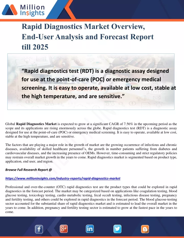 rapid diagnostics market overview end user