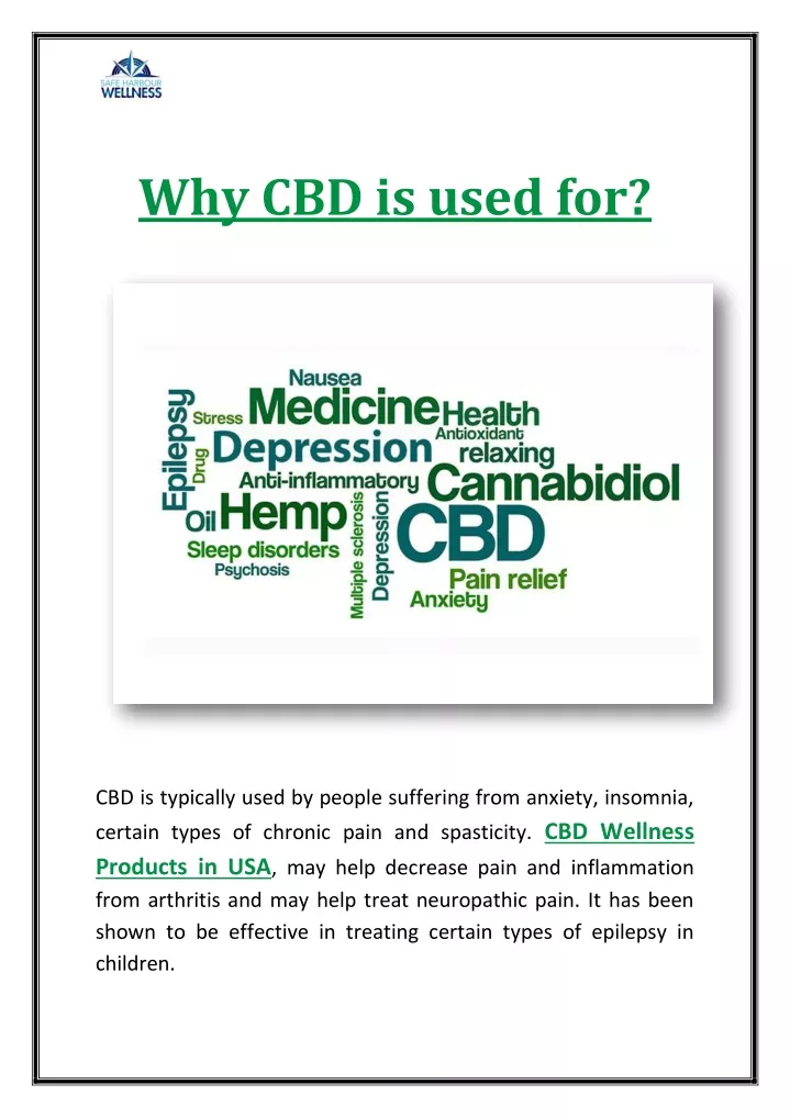 why cbd is used for