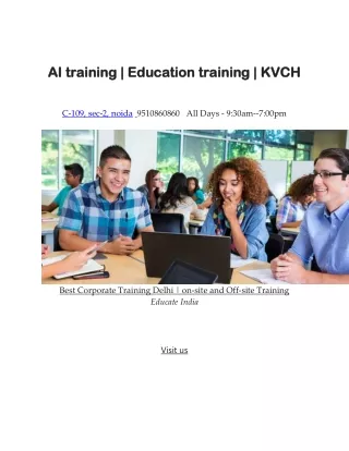 AI training | Education training | KVCH