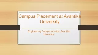 Campus Placement at Avantika University