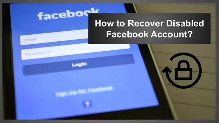 how to recover disabled facebook account