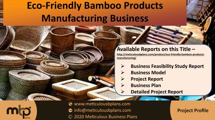 eco friendly bamboo products manufacturing