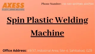 Get The Best Spin Welding Machine at affordable Prices