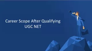 Career Scope After Qualifying UGC NET