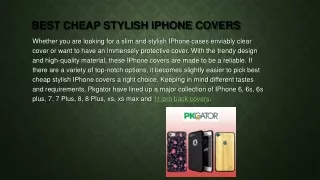 Stylish iphone covers