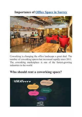 Who should rent a coworking space?