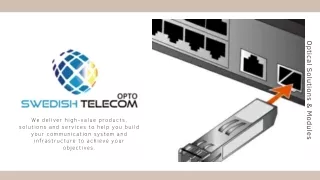 Fiber Optic Transceiver Module Ethernet - Swedish Telecom OPTO