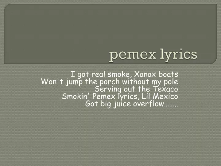 pemex lyrics