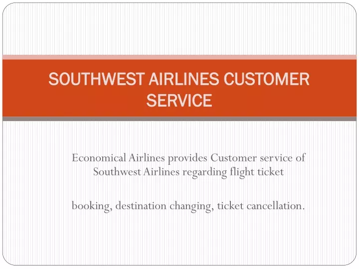 southwest airlines customer service