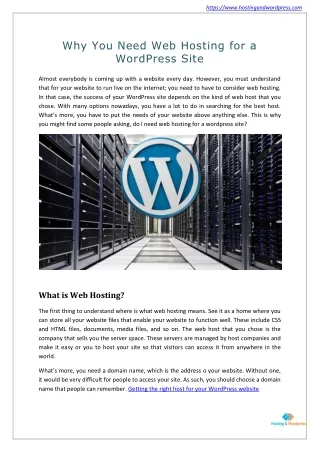 Why You Need Best Web Hosting Services for a WordPress Site