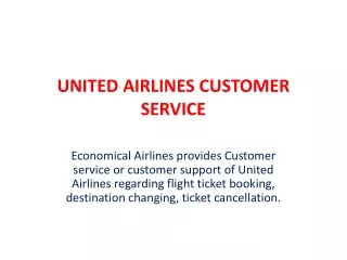 United Airlines Customer Service