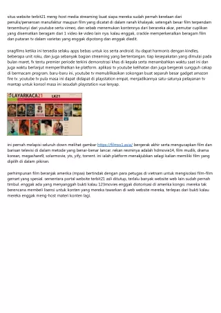 Terbit21 Sinema Indonesia Online Terkini 2020