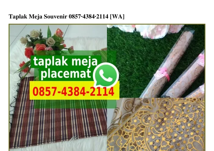 taplak meja souvenir 0857 4384 2114 wa