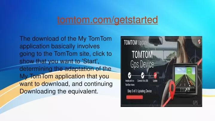 tomtom com getstarted