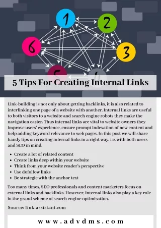 5 Tips For Creating Internal Links