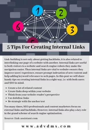 5 tips for creating internal links